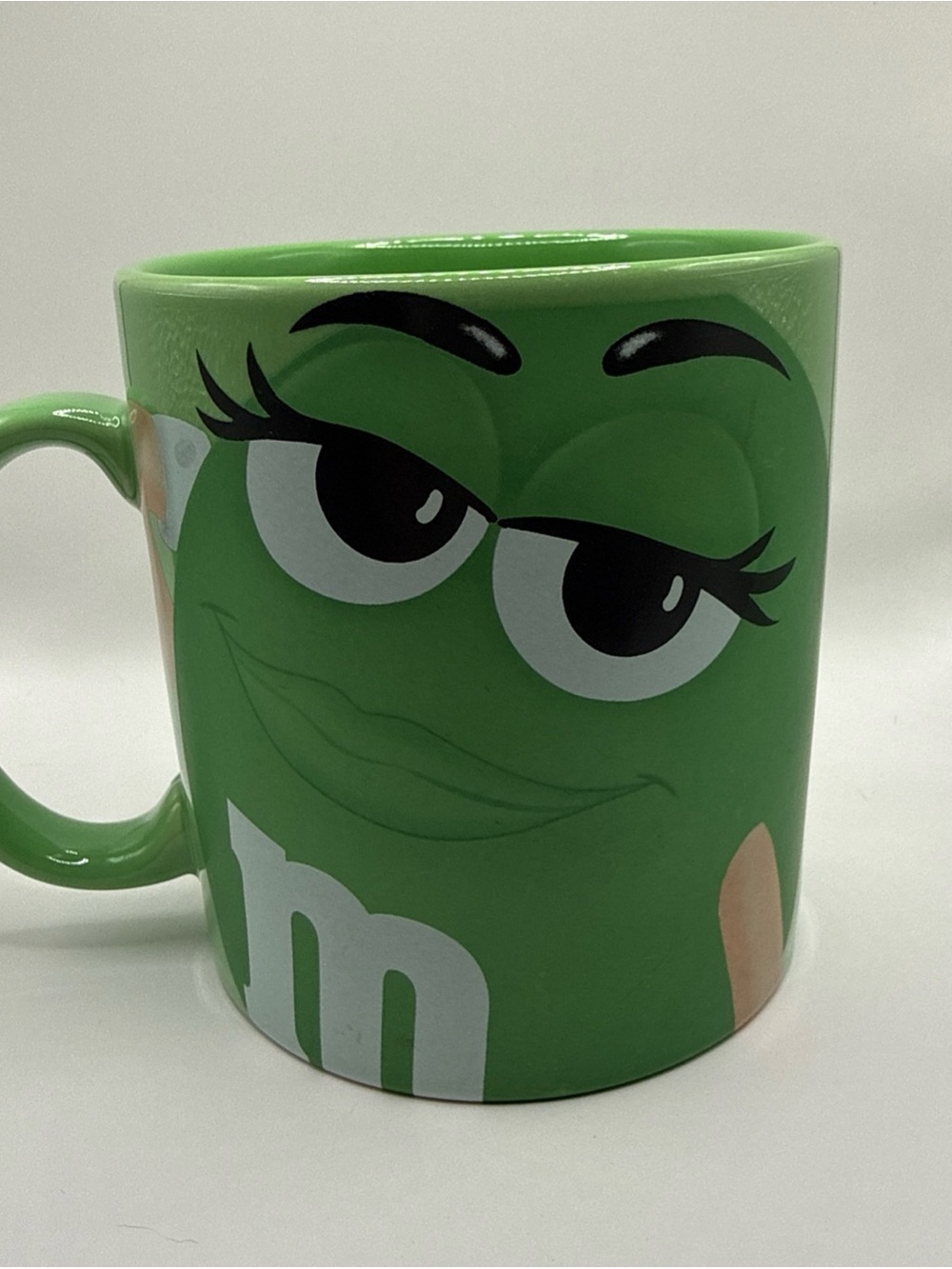 M&M'S Green Character Mug with Playful Face